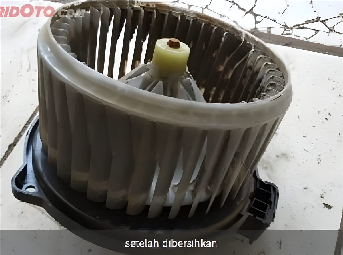 Blower AC mobil setelah dibersihkan