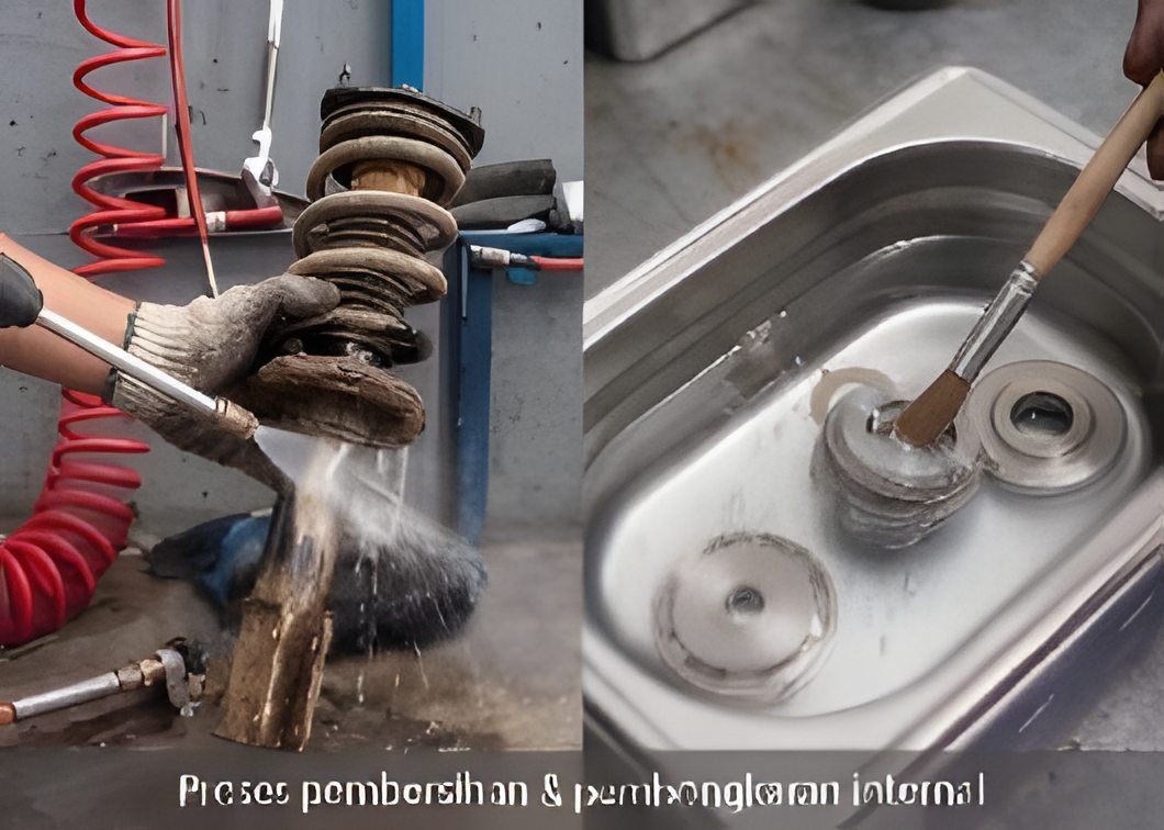 Proses pembersihan dan pembongkaran internal