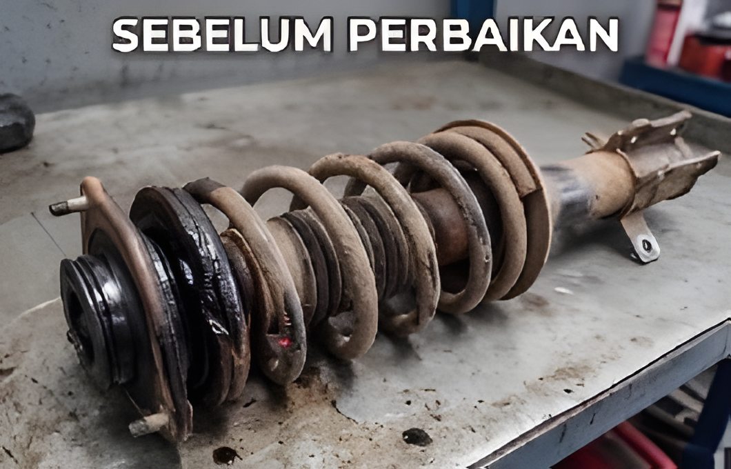 Shock absorber sebelum perbaikan